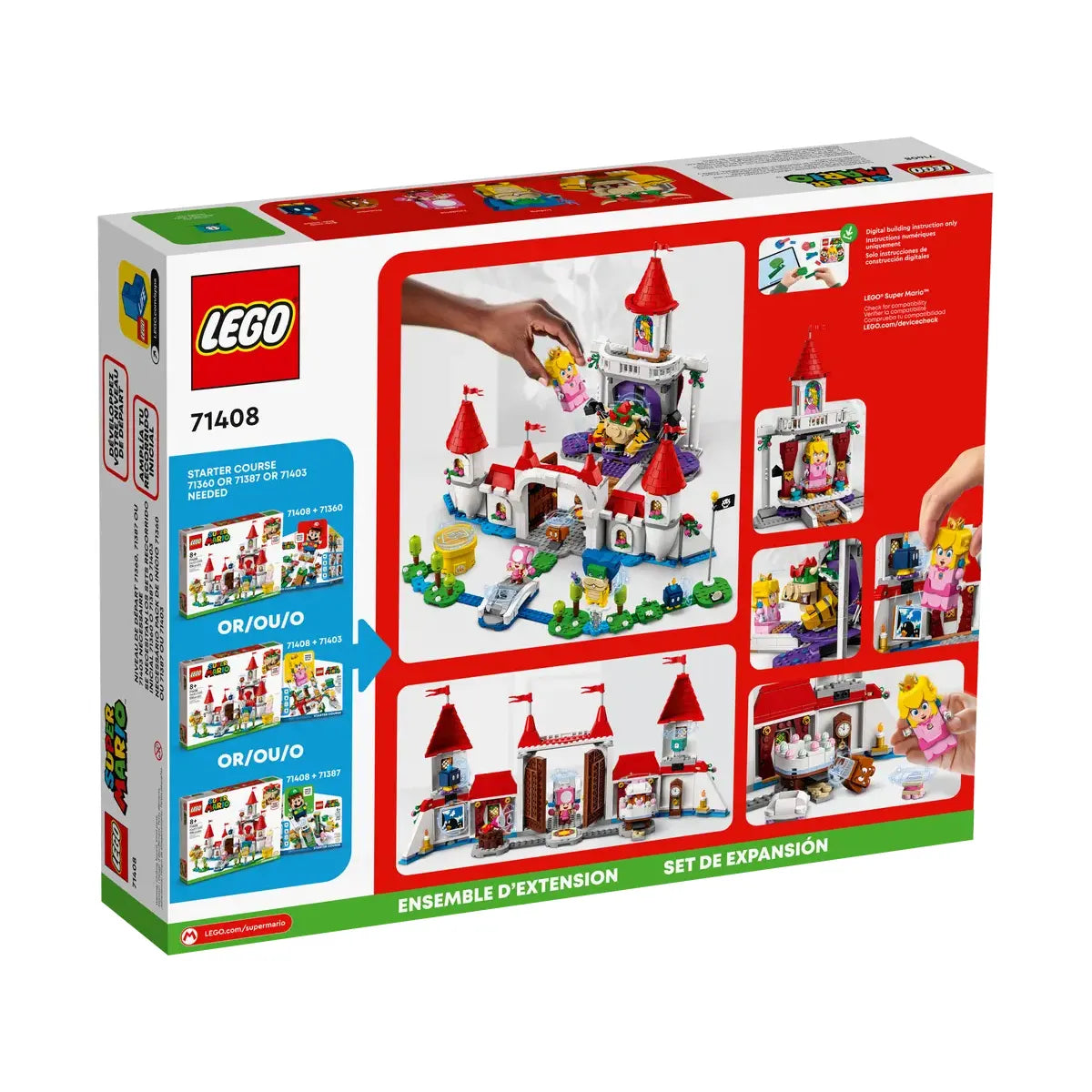 LEGO 71408 - Uitbreidingsset: Peach's Kasteel