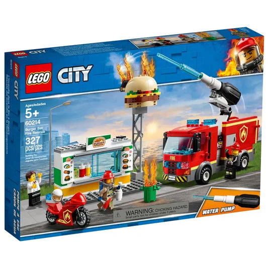 LEGO 60214 - Brand Bij Het Hamburgerrestaurant