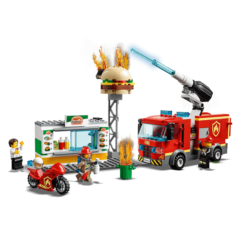 LEGO 60214 - Brand Bij Het Hamburgerrestaurant