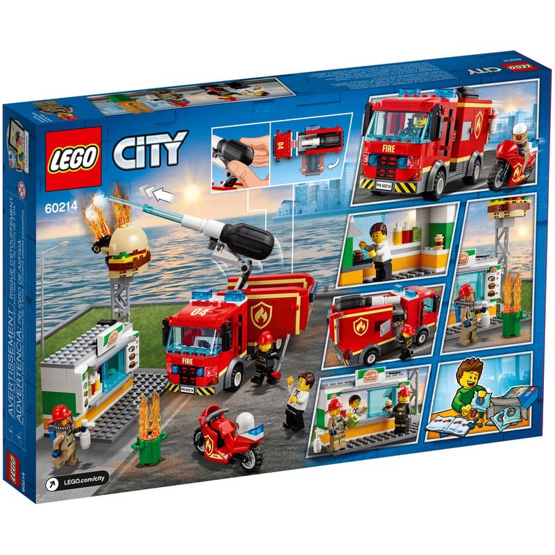 LEGO 60214 - Brand Bij Het Hamburgerrestaurant