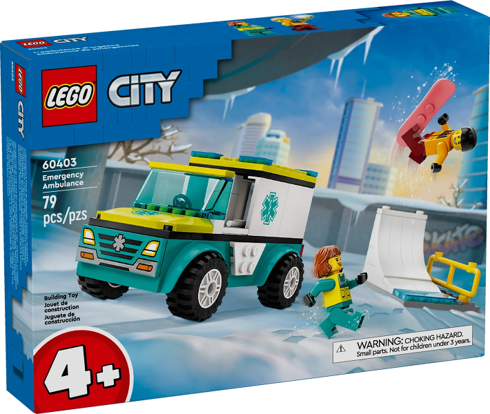 LEGO 60403 - Ambulance en Snowboarder