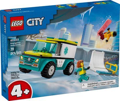 LEGO 60403 - Ambulance en Snowboarder