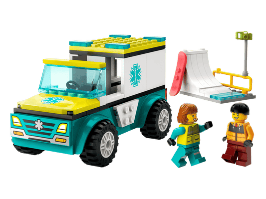 LEGO 60403 - Ambulance en Snowboarder