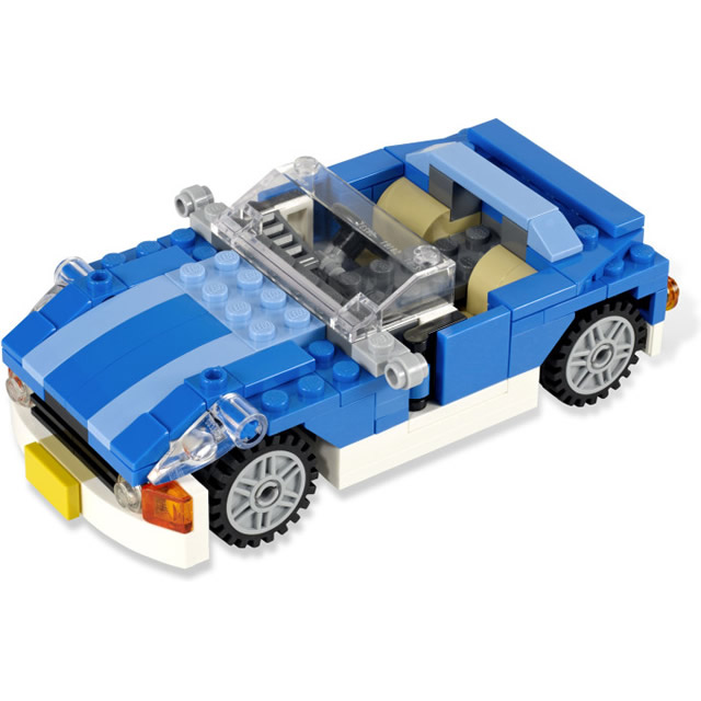LEGO 6913 - Blauwe Sportwagen