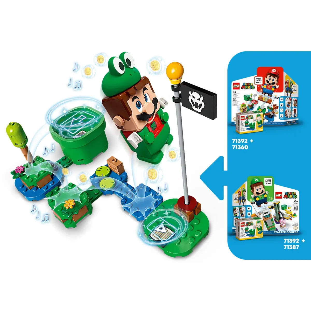 LEGO 71392 - Power-uppakket: Kikker-Mario