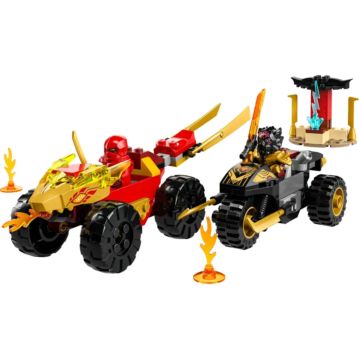 LEGO 71789 - Kai en Ras' Duel Tussen Auto en Motor