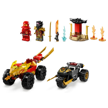 LEGO 71789 - Kai en Ras' Duel Tussen Auto en Motor