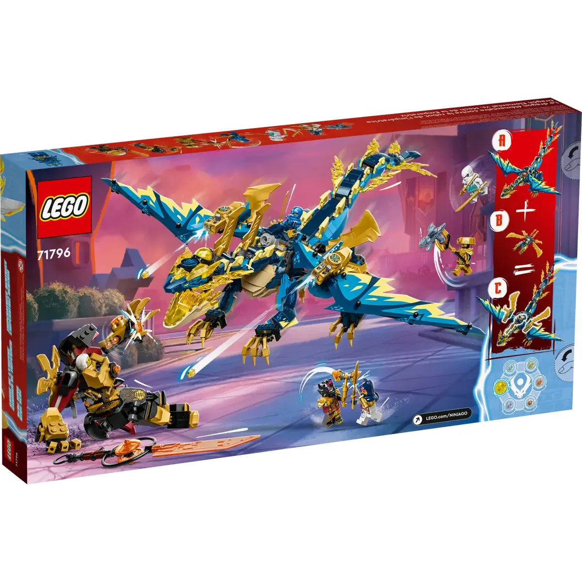 LEGO 71796 - Elementdraak vs. de Mecha van de Keizerin