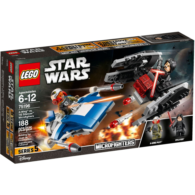 LEGO 75196 - A-wing vs. TIE Silencer Microfighters