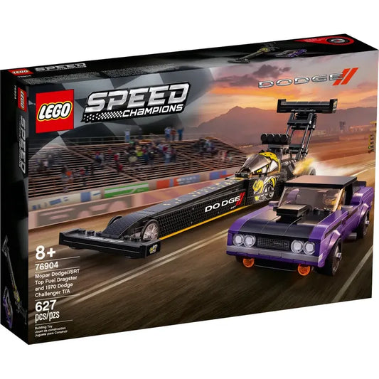 LEGO 76904 - Mopar Dodge// SRT Top Fuel Dragster en 1970 Dodge Challenger T/A