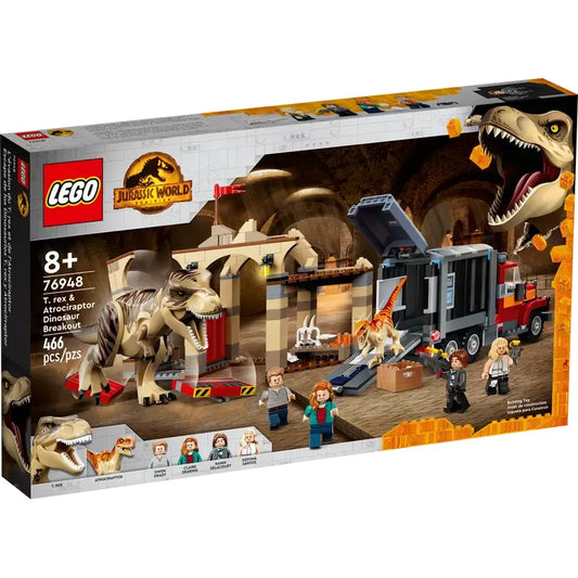 LEGO 76948 - T. rex & Atrociraptor Dinosaurus Ontsnapping